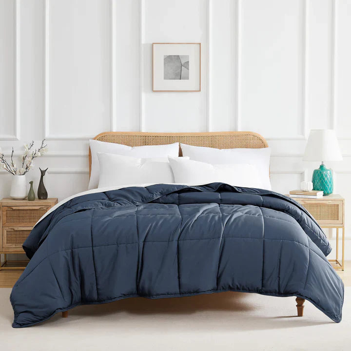 Luxe Down Alternative Comforter, Dark Blue